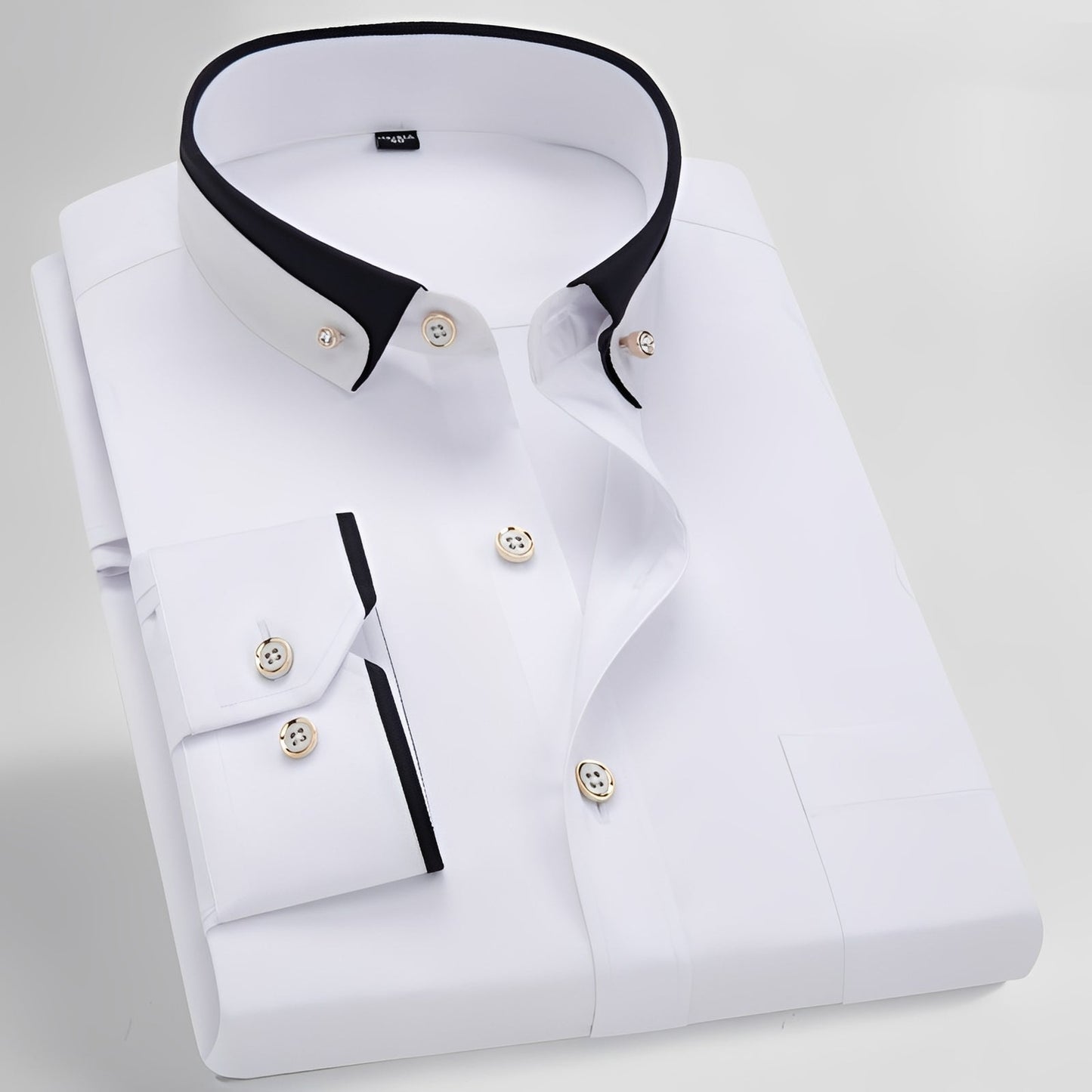 Glindel - Men's traditional long-sleeve shirt