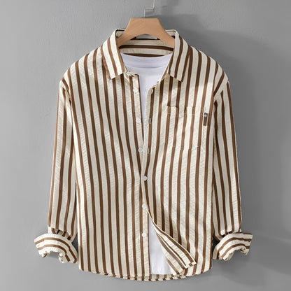 Marvin - Stylish Striped Long Sleeve Shirt