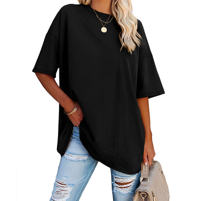 Alice - Loose Fit T-shirt with Dropped Shoulders