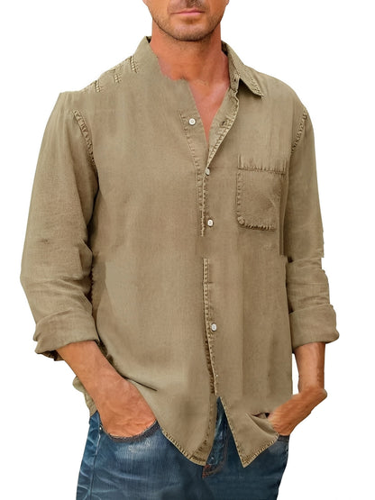 Alfie - Washed Long-Sleeve Shirt