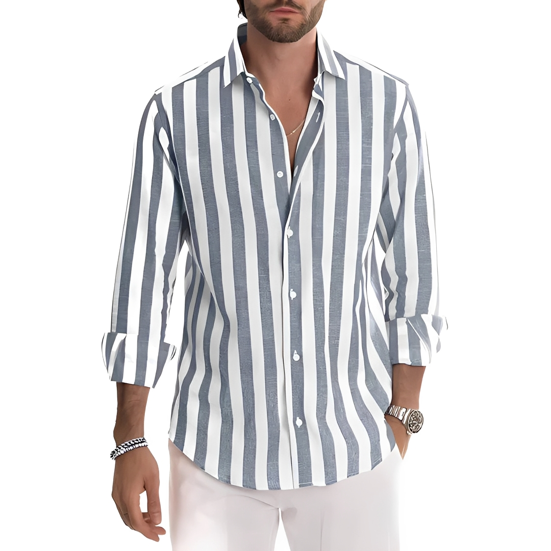 Roldan - Men's summer striped shirt