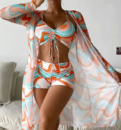 Nancy - Three-Piece Swimsuit Set