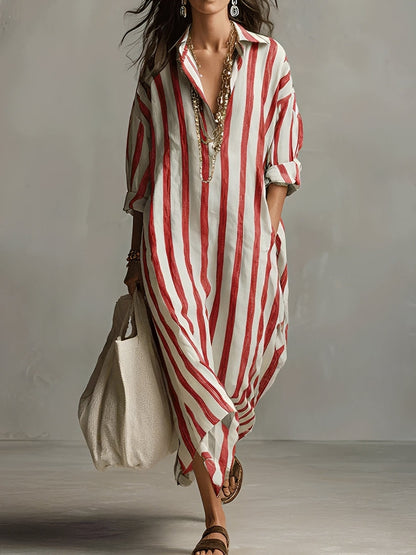 Charlotte - Striped A-line Dress