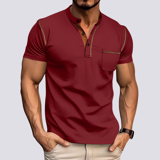 Stefan - Men's fashionable, breathable polo shirt
