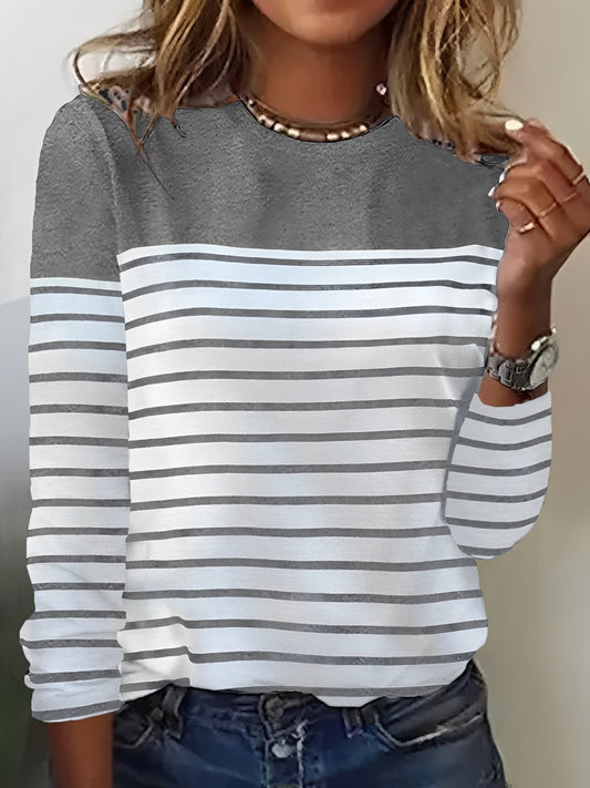 Samantha - Women's Long-Sleeve Shirt - Trendy and Casual