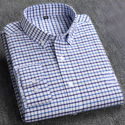 Jezriel - Men's long-sleeve checkered shirt with style