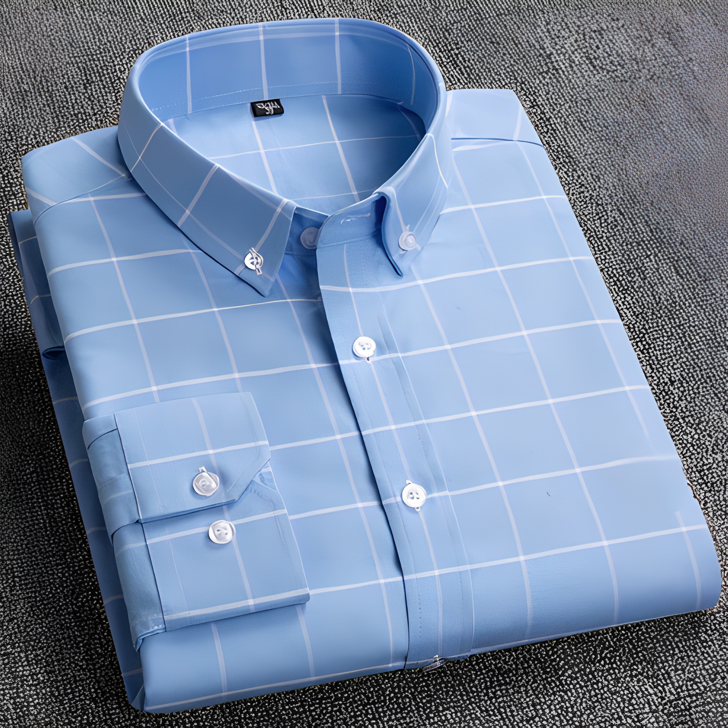 Jezriel - Men's long-sleeve checkered shirt with style