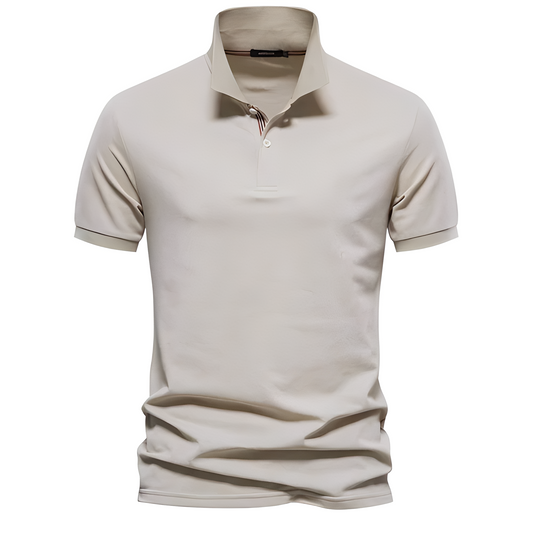 Alfred - Elegant men's short-sleeve polo