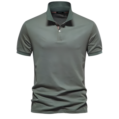 Alfred - Elegant men's short-sleeve polo