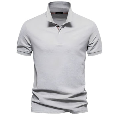 Alfred - Elegant men's short-sleeve polo