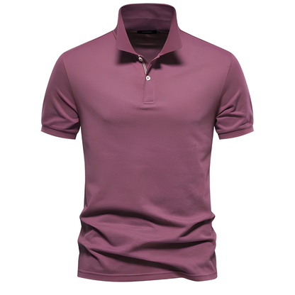 Alfred - Elegant men's short-sleeve polo