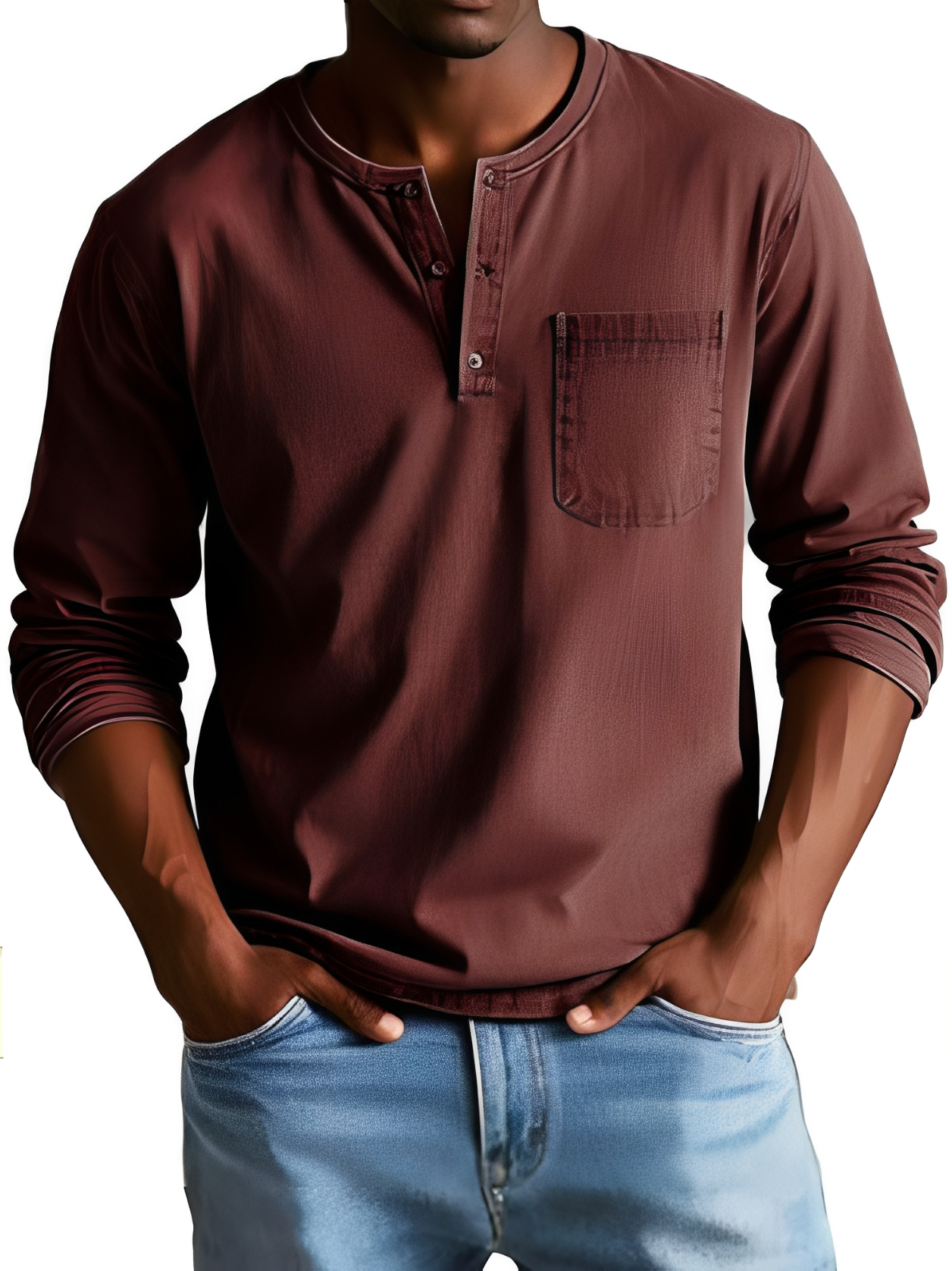 Steve - Men's relaxed long-sleeve shirt