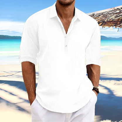 Ricky – Men's long-sleeve shirt – ideal for comfy, warm days