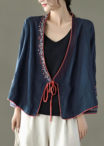 Nastia - Fashionable, relaxed blouse with embroidery for women