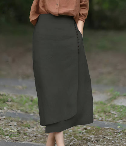 Manda - Stylish asymmetrical A-line skirt for women