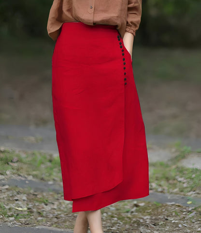 Manda - Stylish asymmetrical A-line skirt for women