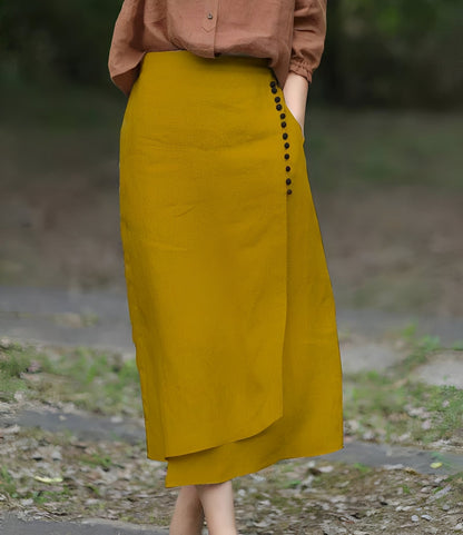 Manda - Stylish asymmetrical A-line skirt for women