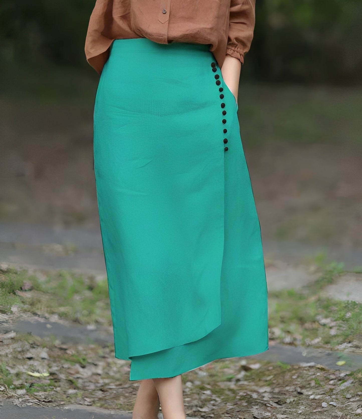Manda - Stylish asymmetrical A-line skirt for women
