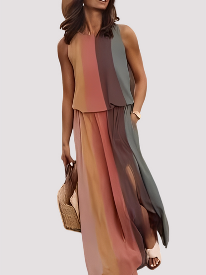 Halle - Stylish, sleeveless women's maxi dress