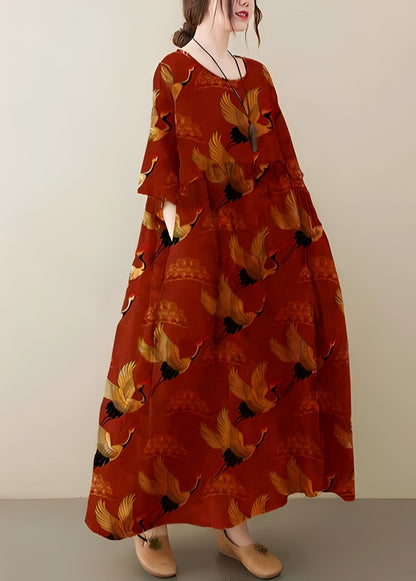 Mariam - Stylish, loose women's dress with a broad hem