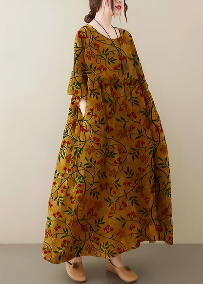 Mariam - Stylish, loose women's dress with a broad hem
