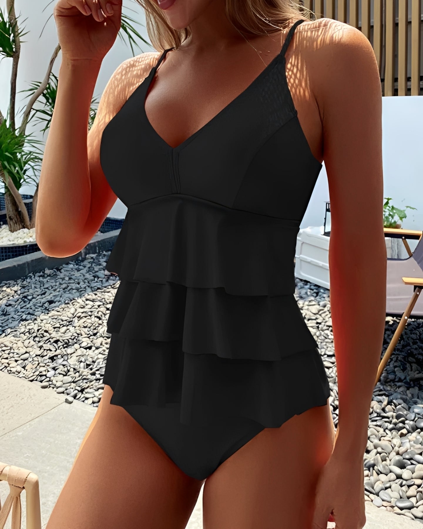 Lauren - Trendy Ruffle Swimsuit