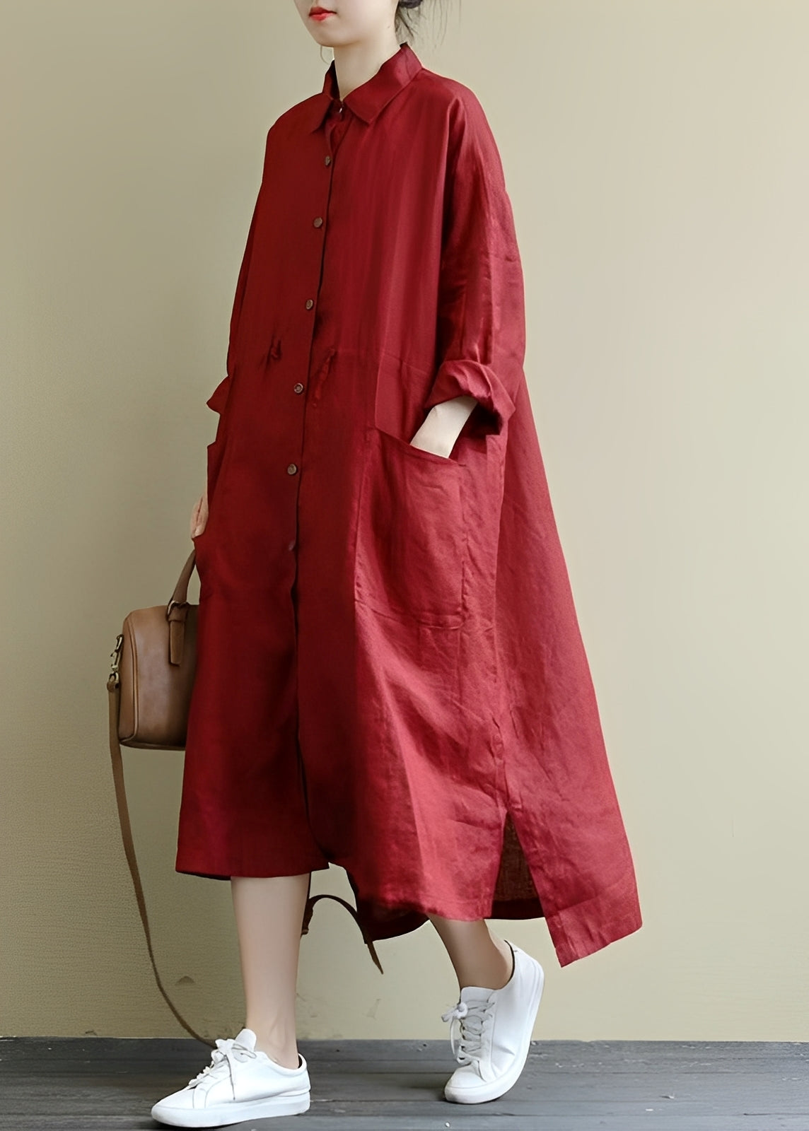 Monica - Women's Casual Swing Shirt Dress
