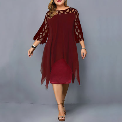 Eleanor - Stylish Chiffon Midi Dress