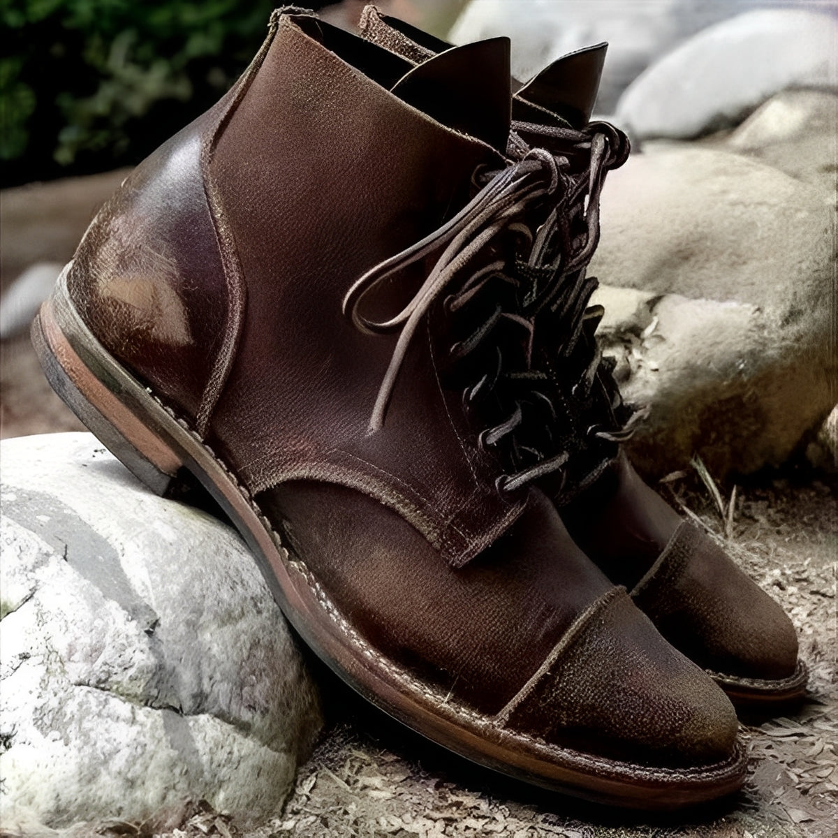 Hanzo - Men's traditional lace-up boots